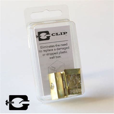 g-clip electrical box repair lowe's|electrical box repair clips.